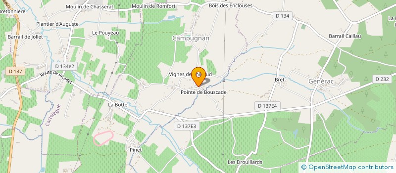 localisation de l'entreprise WOMEN & BUSINESS  CAMPUGNAN