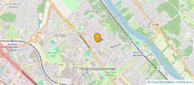 localisation de l'entreprise WOMEN'S UNIVERSE  EVRY-COURCOURONNES