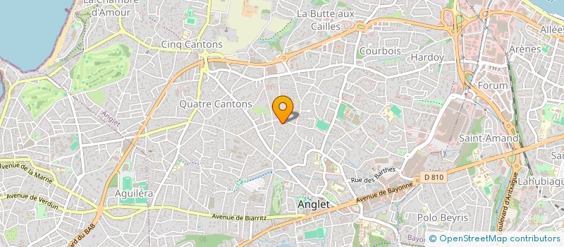 localisation de l'entreprise WONDER TONDER  ANGLET