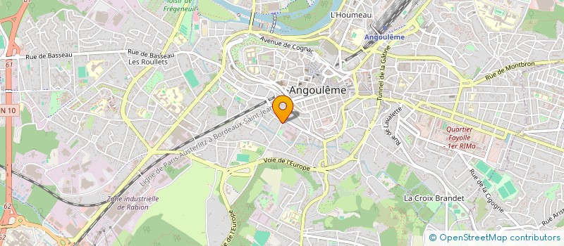 localisation de l'entreprise WONDERMAZE à ANGOULEME