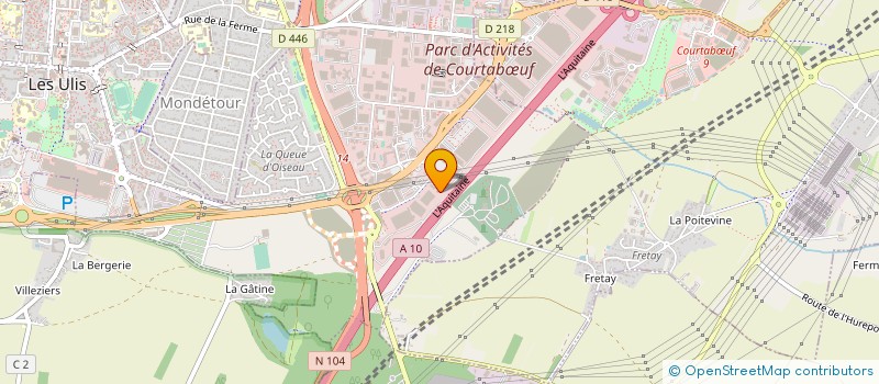 localisation de l'entreprise WONDERTECH à LES ULIS