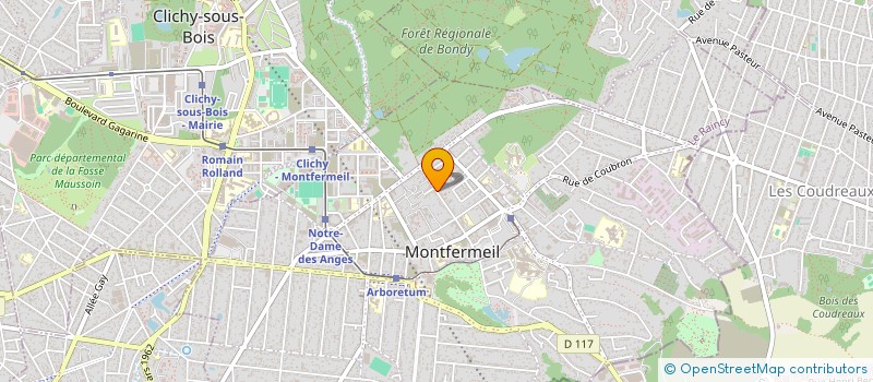 localisation de l'entreprise WONDERWALL à MONTFERMEIL