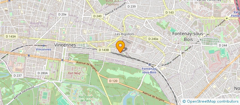 localisation de l'entreprise WOO HOLDING à VINCENNES