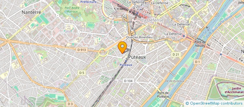 localisation de l'entreprise WOO SNEAKERS à PUTEAUX