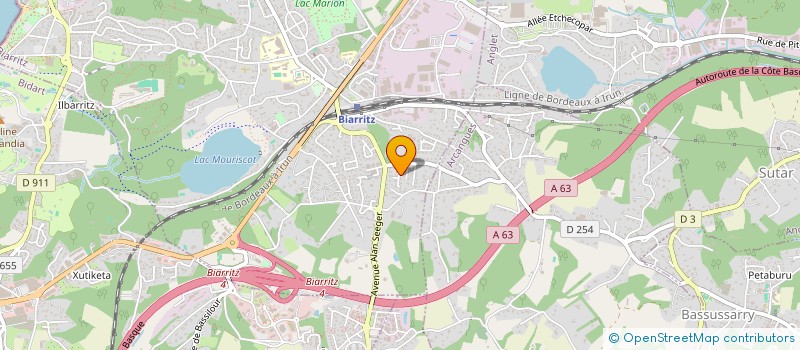 localisation de l'entreprise WOOD à BIARRITZ