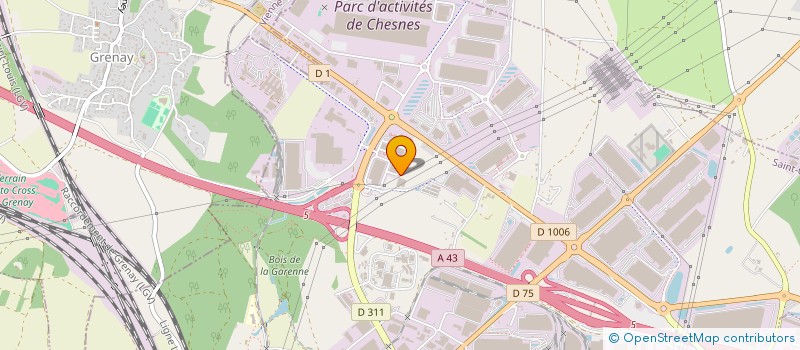 localisation de l'entreprise WOOD AND PARTNER à SAINT-QUENTIN-FALLAVIER