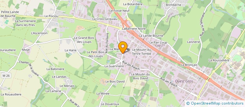 localisation de l'entreprise WOOD COMPAGNIE à COUERON