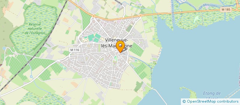 localisation de l'entreprise WOOD CREATION à VILLENEUVE-LES-MAGUELONE