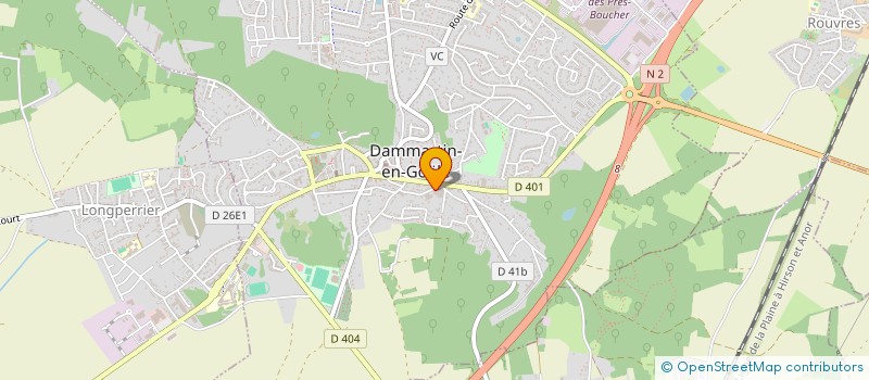 localisation de l'entreprise WOOD DECOR  DAMMARTIN-EN-GOELE