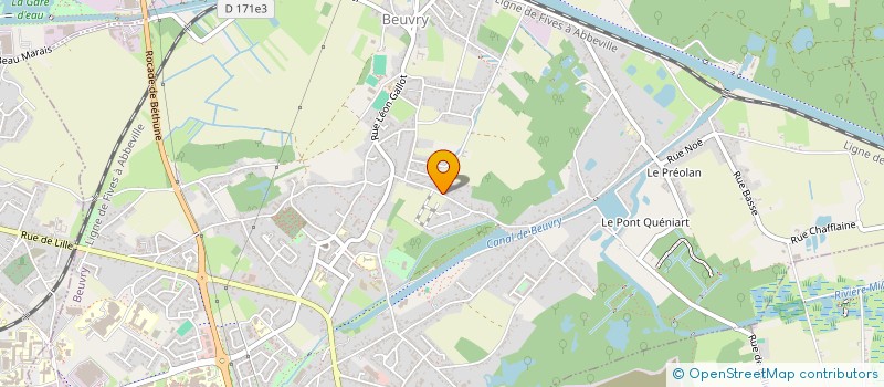 localisation de l'entreprise WOOD DEVELOPPEMENT  BEUVRY