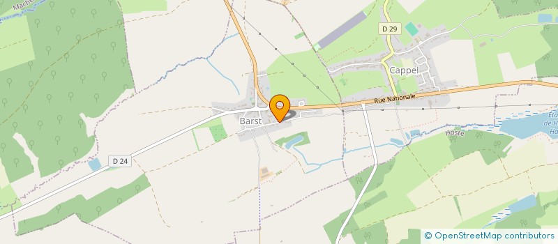 localisation de l'entreprise WOOD ENERGIE  BARST