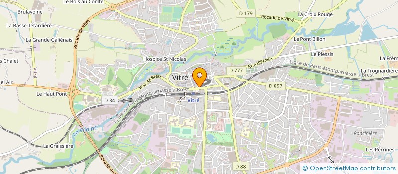 localisation de l'entreprise WOOD ENERGY SYSTEM THERMIC  VITRE
