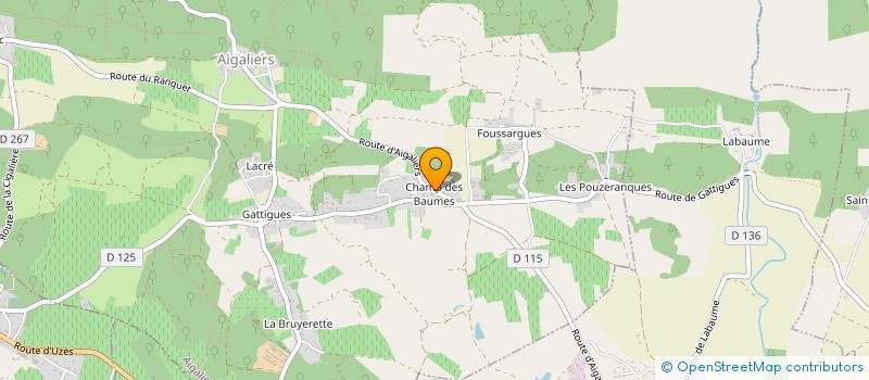 localisation de l'entreprise WOOD FAMILY TRAVAUX PUBLICS à AIGALIERS