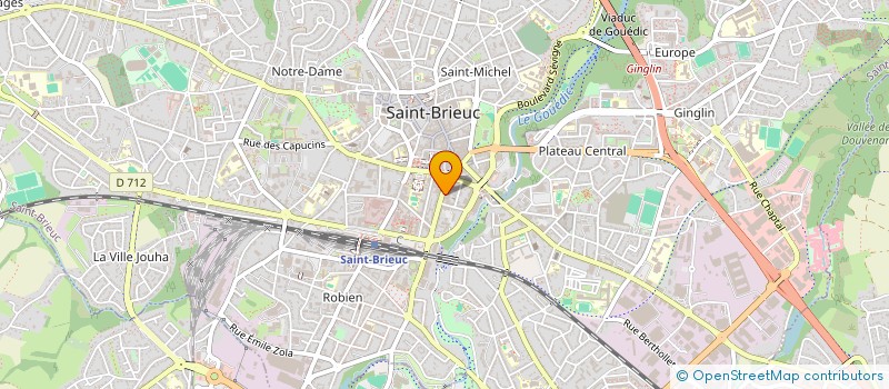 localisation de l'entreprise WOOD INDUSTREE  SAINT-BRIEUC