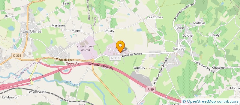 localisation de l'entreprise WOOD LUCK  SARCEY