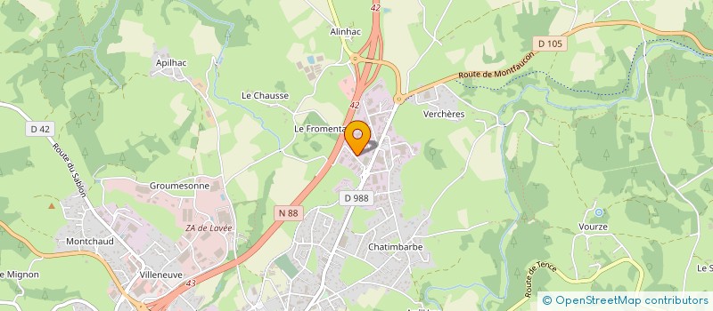 localisation de l'entreprise WOOD MANAGERS  YSSINGEAUX