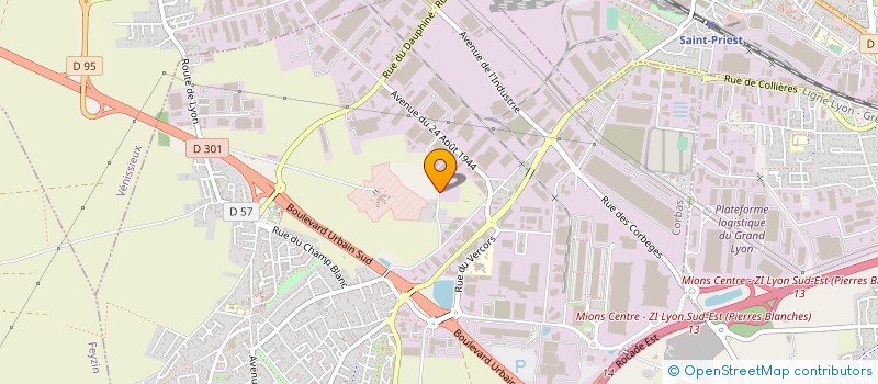 localisation de l'entreprise WOOD PALETTES  LYON