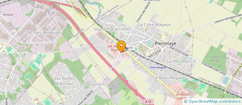 localisation de l'entreprise WOOD PIZZA à PIERRELAYE