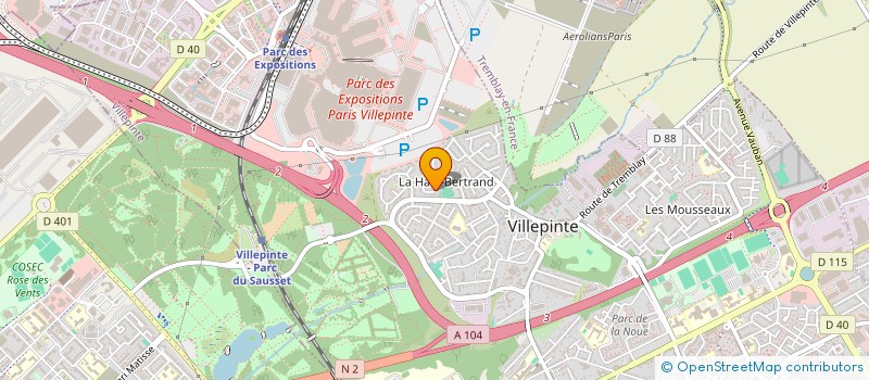 localisation de l'entreprise WOOD REALESTATE à VILLEPINTE
