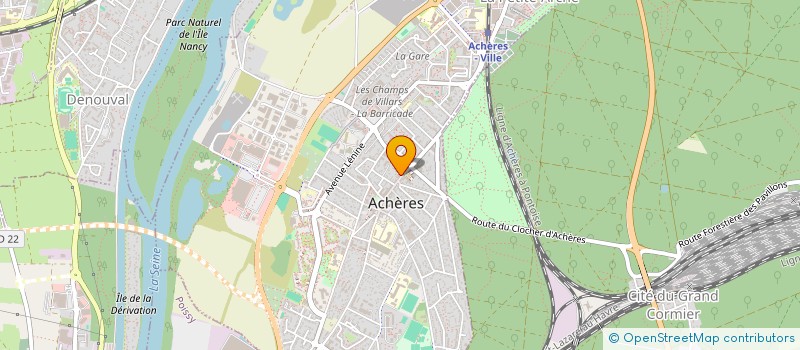 localisation de l'entreprise WOOD TOUCH HR  ACHERES