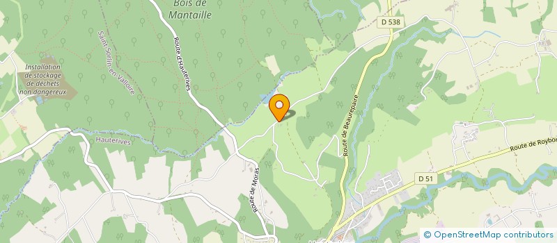 localisation de l'entreprise WOOD TRACK  HAUTERIVES