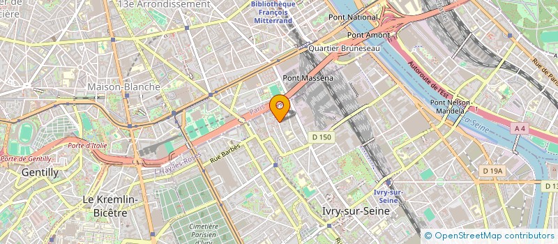 localisation de l'entreprise WOOD&WHEELS  IVRY-SUR-SEINE