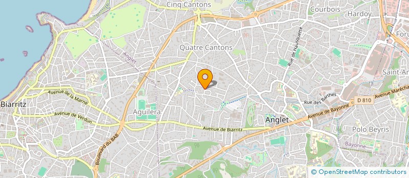 localisation de l'entreprise WOOD WORKING à ANGLET