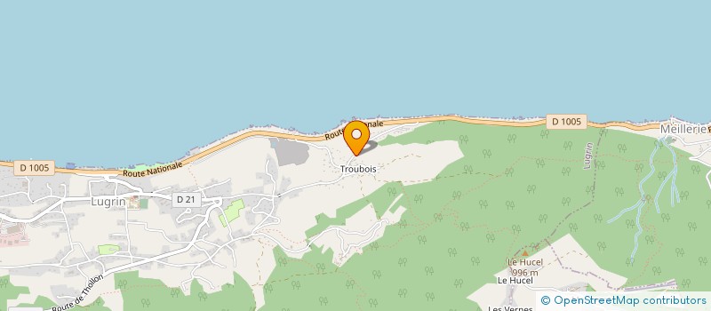 localisation de l'entreprise WOODALPS  LUGRIN