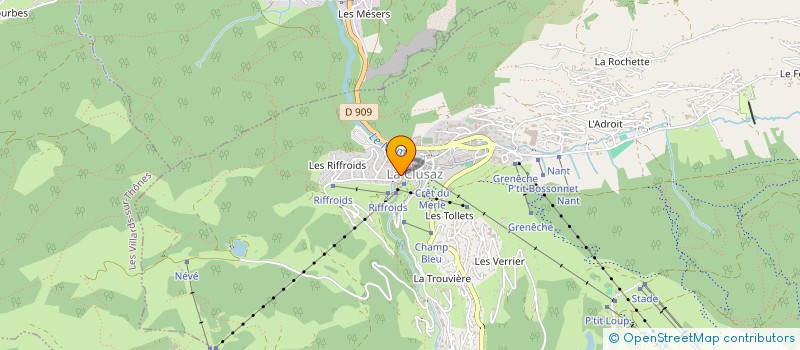localisation de l'entreprise WOODCORE à LA CLUSAZ