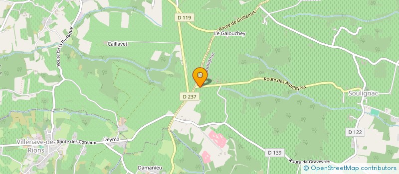 localisation de l'entreprise WOODESIGNS à SOULIGNAC