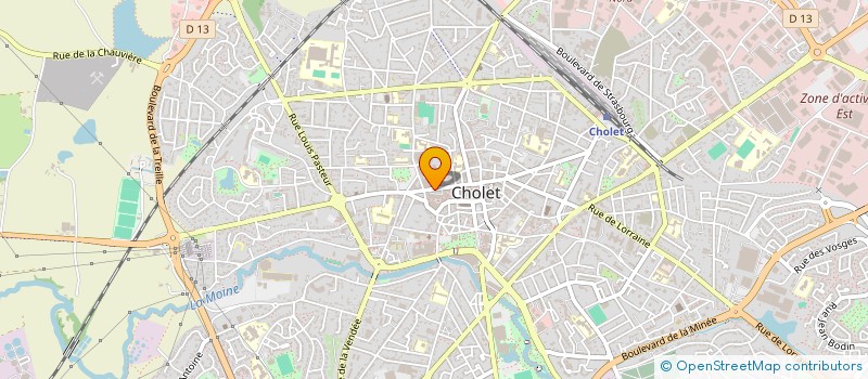 localisation de l'entreprise WOODFORD à CHOLET
