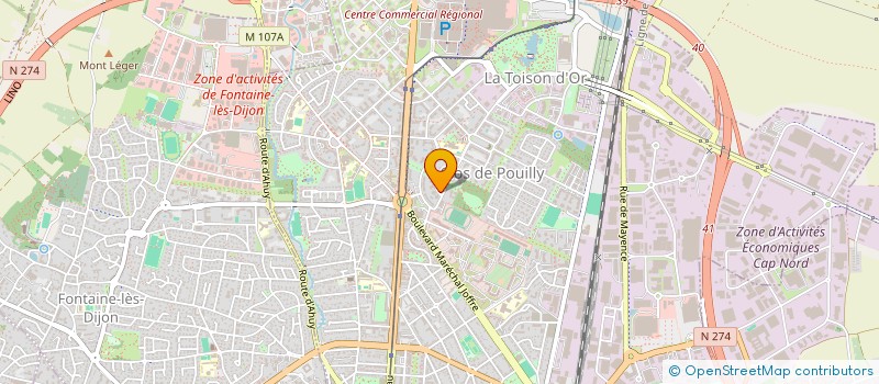 localisation de l'entreprise WOODJOT à DIJON