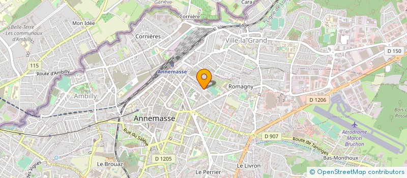 localisation de l'entreprise WOODKLINE à ANNEMASSE