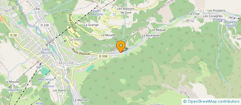 localisation de l'entreprise WOODLANDS CHALETS à MORZINE