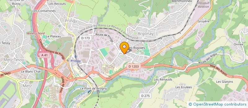 localisation de l'entreprise WOODLY  ARGONAY