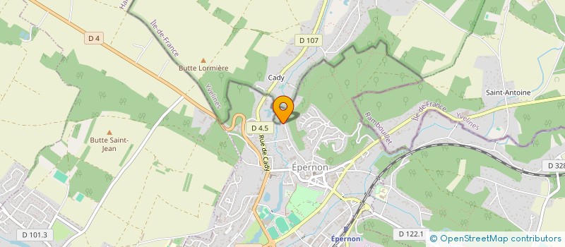 localisation de l'entreprise WOODPECKER AERO à EPERNON