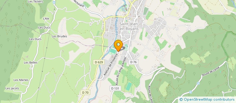 localisation de l'entreprise WOODPROTECT  SAINT-JEAN-EN-ROYANS