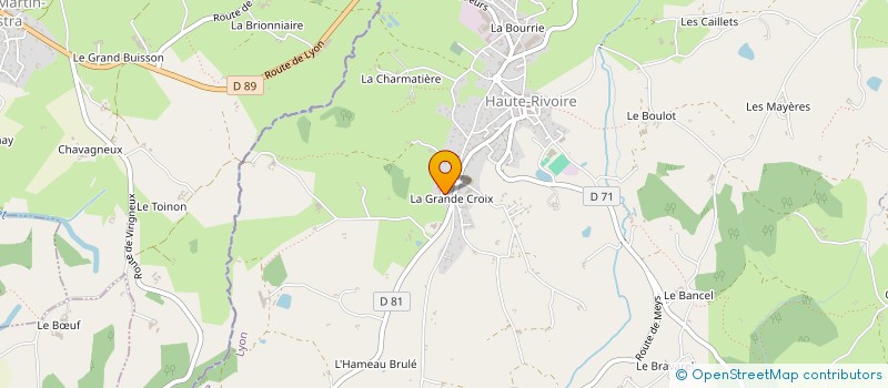 localisation de l'entreprise WOODREAM à HAUTE-RIVOIRE