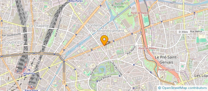 localisation de l'entreprise WOODS CHARPENTE à PARIS