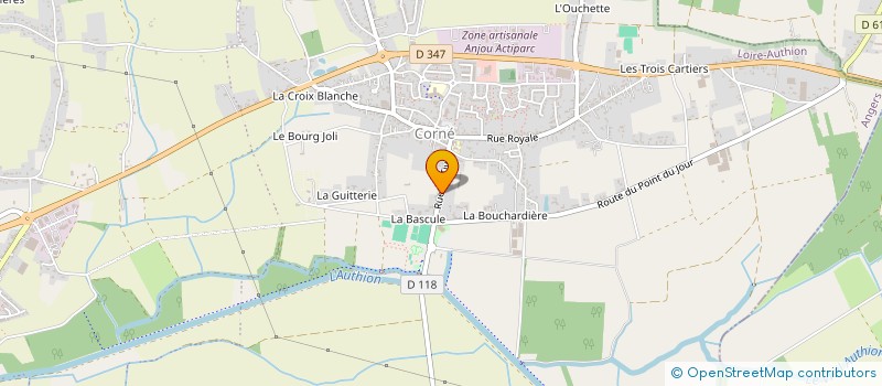 localisation de l'entreprise WOODS FUTURE  LOIRE-AUTHION