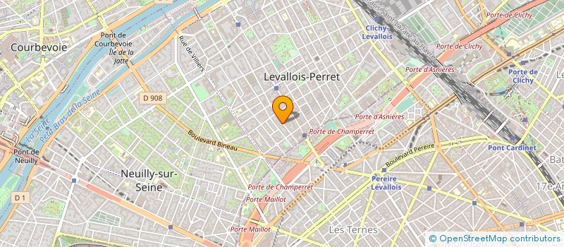 localisation de l'entreprise WOODS HUSTON à LEVALLOIS-PERRET