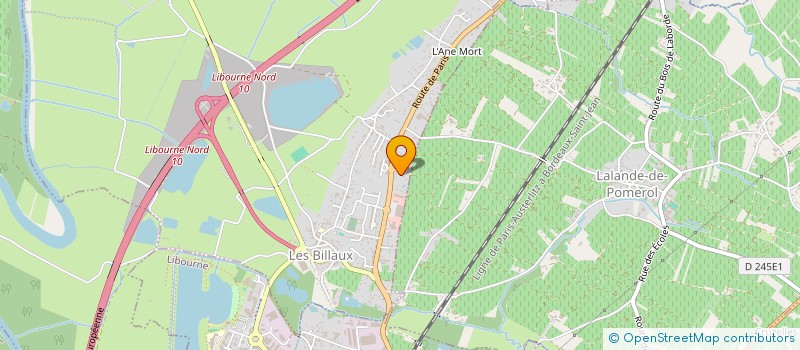 localisation de l'entreprise WOODS'TOK VAN SHAPERS  LES BILLAUX