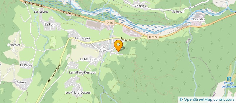 localisation de l'entreprise WOODSI  ALEX