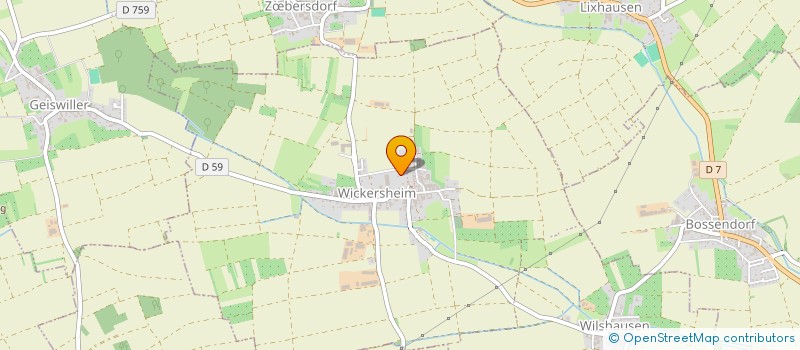 localisation de l'entreprise WOODSTOCK  WICKERSHEIM-WILSHAUSEN