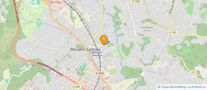 localisation de l'entreprise WOODSTOCK PROJECT  MOUANS-SARTOUX