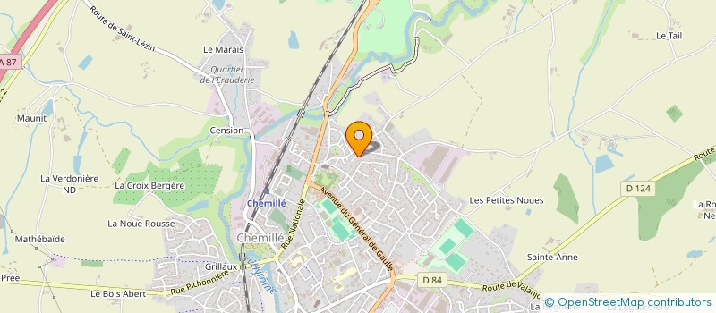 localisation de l'entreprise WOODWORK  CHEMILLE-EN-ANJOU