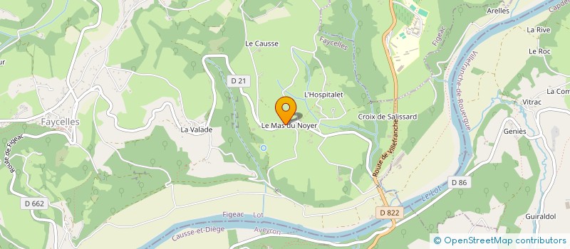 localisation de l'entreprise WOODY  FAYCELLES