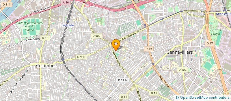 localisation de l'entreprise WOODY IMMO  ASNIERES-SUR-SEINE