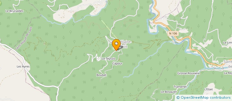 localisation de l'entreprise WOODY MENUISERIE  SAINT-HILAIRE-DE-LAVIT