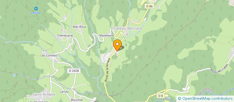 localisation de l'entreprise WOODY RANCH  CHATEAU-BERNARD